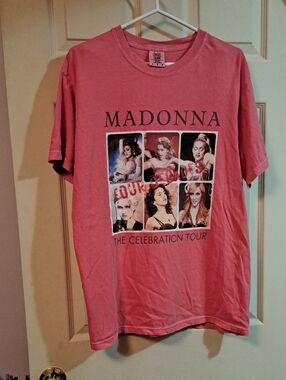 Comfort Colors Madonna The Celebration Tour Pink Graphic Tee